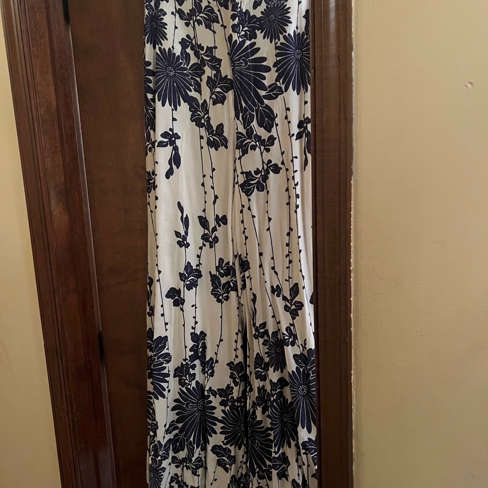 Free people purple haze wide leg pants. Covered buttons and zip waist